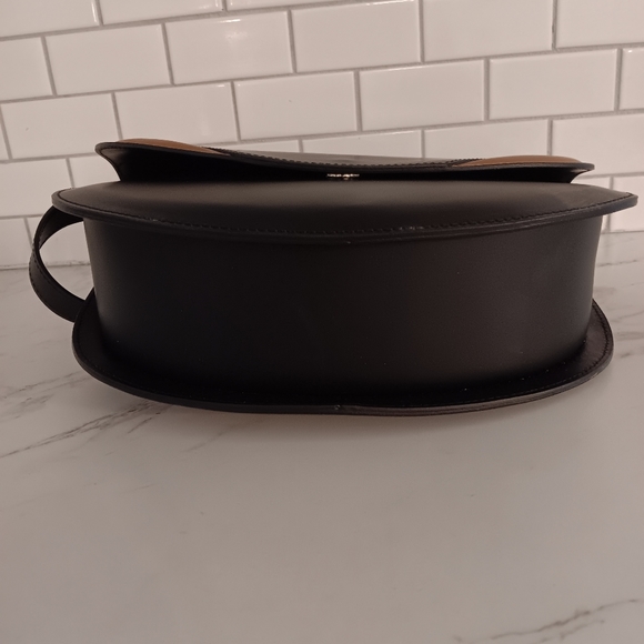 Valentina Fiore Italian leather crossbody saddlebag - Picture 4 of 16